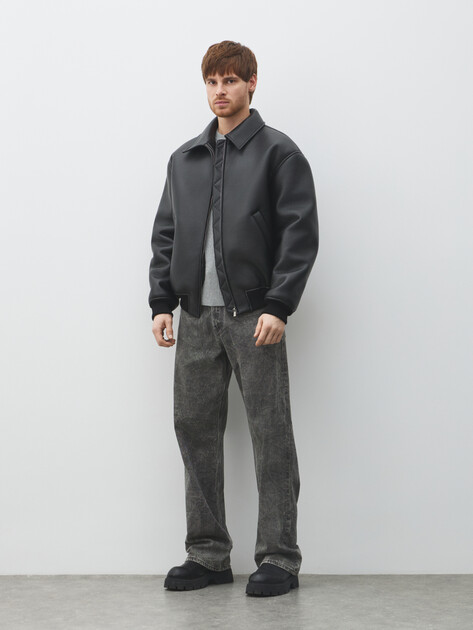 Мужская дубленка  MAISON DAVID, Артикул CONAN_SDF-WL, черный | 5005439. Ракурс 2