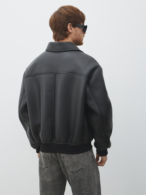 Мужская дубленка  MAISON DAVID, Артикул CONAN_SDF-WL, черный | 5005439. Ракурс 4