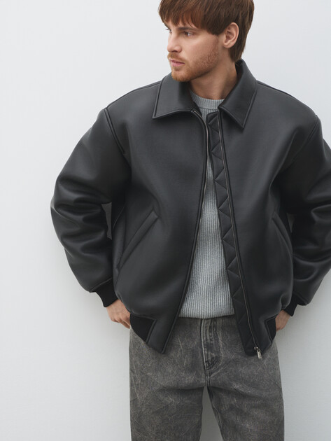 Мужская дубленка  MAISON DAVID, Артикул CONAN_SDF-WL, черный | 5005439. Ракурс 5