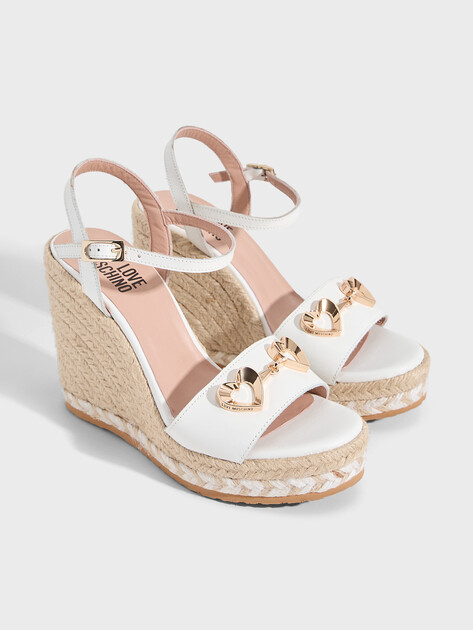 Босоножки LOVE MOSCHINO LOVE MOSCHINO ROPE, Артикул JA1615BI, белый | 5005917. Ракурс 2