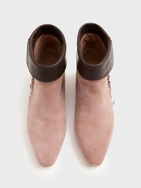 Женские Казаки Tendance LT881-5 бежево-розовый