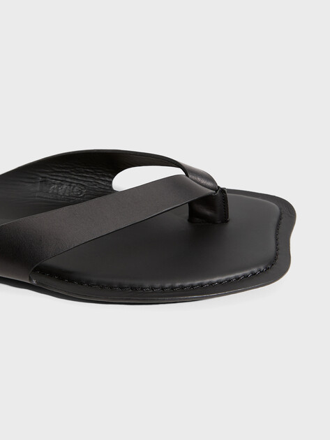 Женские вьетнамки MM6 MAISON MARGIELA, Артикул S66WP0119, черный | 5008809. Ракурс 3
