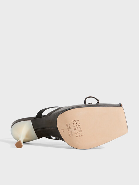 Женские мюли MM6 MAISON MARGIELA, Артикул S66WX0075, темно-коричневый | 5008978. Ракурс 6