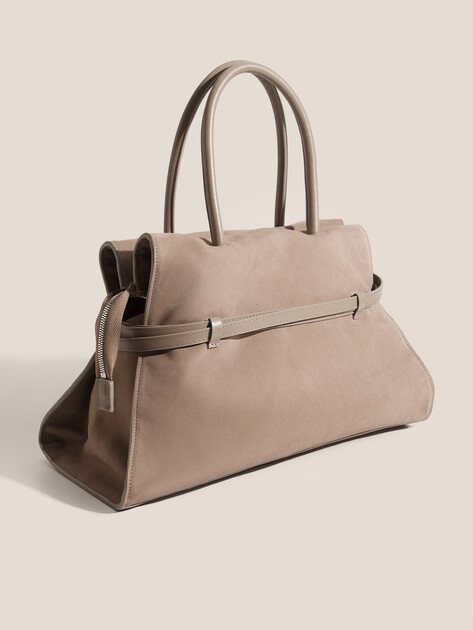Женский тоут MAISON DAVID, Артикул NELLY, серо-бежевый | 5009034. Ракурс 3