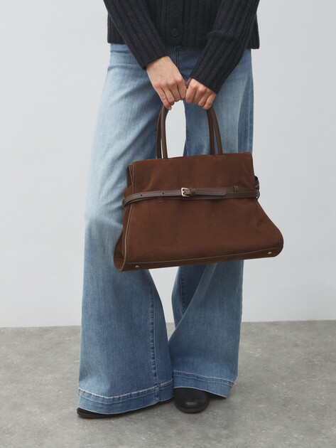 Женский тоут MAISON DAVID, Артикул NELLY, коричневый | 5009036. Ракурс 5