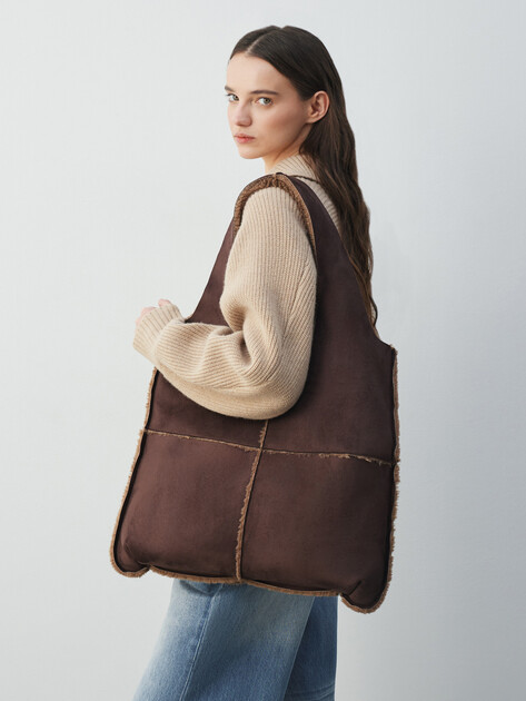 Женский шоппер MAISON DAVID, Артикул AVRIL, шоколадный | 5009477. Ракурс 5