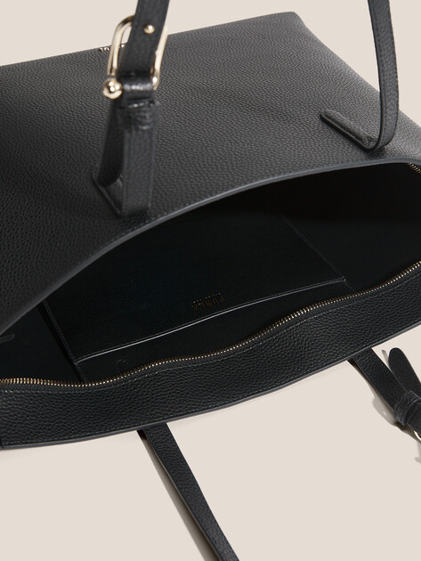Женский тоут FURLA, Артикул FURLA AVA L TOTE W/ZIP, черный | 5009887. Ракурс 4