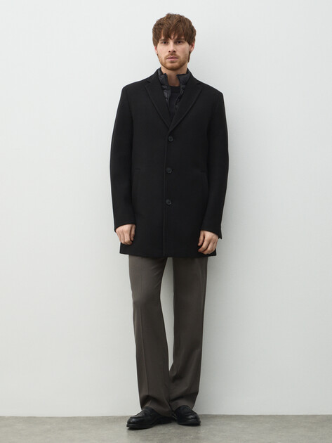 Мужское пальто с пуховым жилетом MAISON DAVID, Артикул ML-TX12006, черный | 5010844. Ракурс 2 Мужское пальто с пуховым жилетом MAISON DAVID, Артикул ML-TX12006, черный | 5010844. Ракурс 2