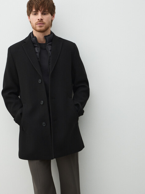 Мужское пальто с пуховым жилетом MAISON DAVID, Артикул ML-TX12006, черный | 5010844. Ракурс 5 Мужское пальто с пуховым жилетом MAISON DAVID, Артикул ML-TX12006, черный | 5010844. Ракурс 5