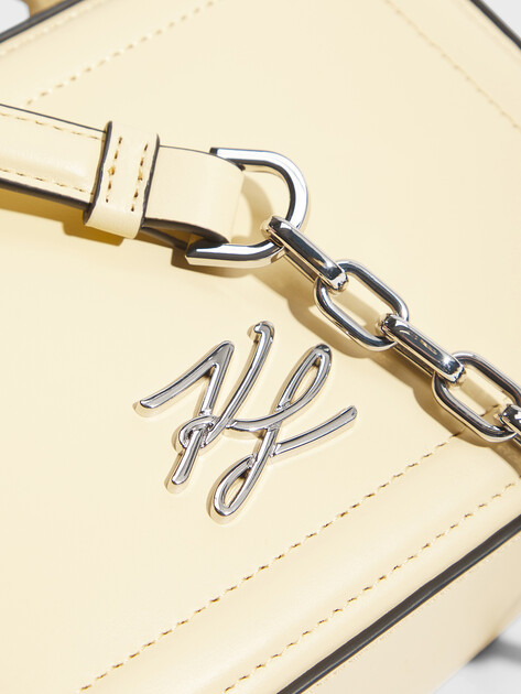 Женская сумка  KARL LAGERFELD k/autograph sm tph crossbody, Артикул B1W30269, бледно-желтый | 5012800. Ракурс 2