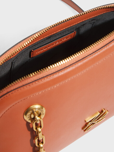 Женская сумка  KARL LAGERFELD k/autograph sm bowling shb, Артикул B2W30039, кирпичный | 5012823. Ракурс 4