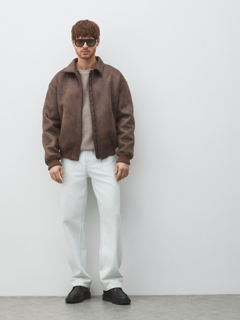 Мужская дубленка  MAISON DAVID, Артикул CONAN_SDF-WL, коричневый | 5012993. Ракурс 2