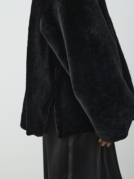 Женская шуба  MAISON DAVID, Артикул ODRI_ASTR, черный | 5013305. Ракурс 3