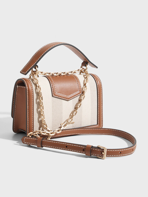 Женская сумка  KARL LAGERFELD k/nova sm cb herr canvas, Артикул B2W30232, светло-коричневый | 5013360. Ракурс 3