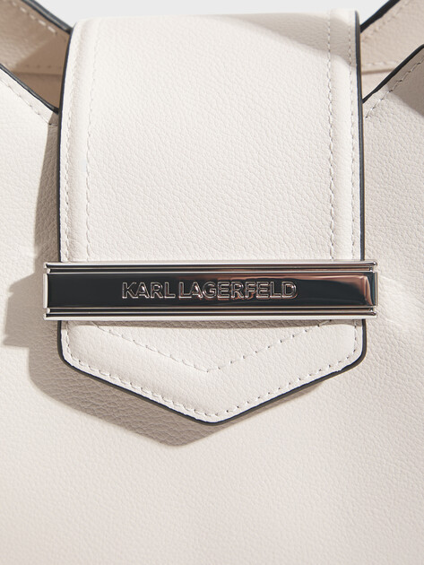 Женский тоут KARL LAGERFELD k/nova sm ew tote, Артикул B2W30108, молочно-белый | 5013521. Ракурс 2