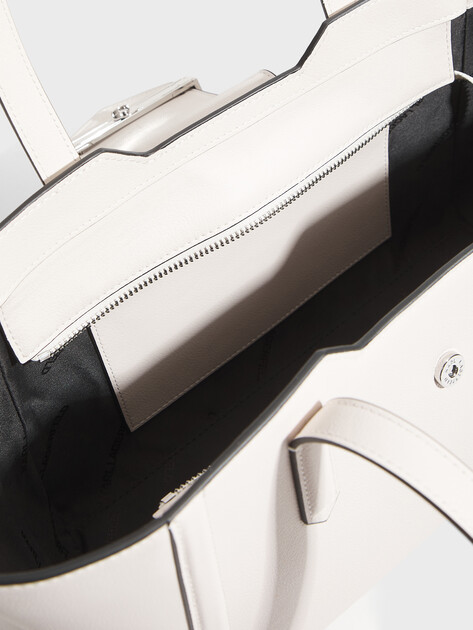 Женский тоут KARL LAGERFELD k/nova sm ew tote, Артикул B2W30108, молочно-белый | 5013521. Ракурс 4