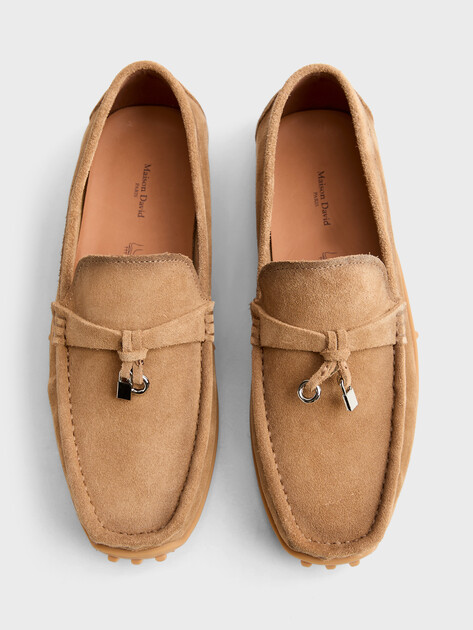 Женские мокасины MAISON DAVID, Артикул TM3316D-1, темно-бежевый | 5013556. Ракурс 4