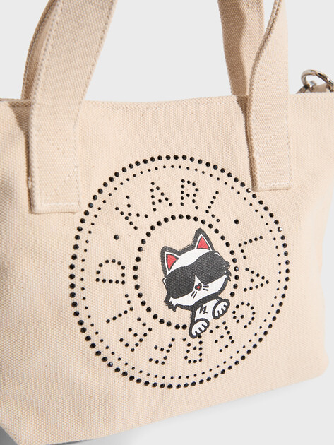 Женская сумка  KARL LAGERFELD ikon circle choup rh sm shopp, Артикул B2W50089, светло-бежевый | 5014351. Ракурс 2