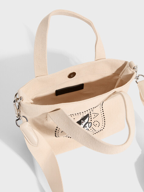Женская сумка  KARL LAGERFELD ikon circle choup rh sm shopp, Артикул B2W50089, светло-бежевый | 5014351. Ракурс 4