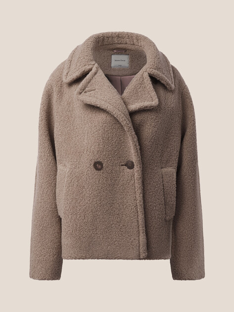 Женское полупальто тедди MAISON DAVID, Артикул KIRA_TEDDY 05, коричнево-серый | 5016267. Ракурс 7 Женское полупальто тедди MAISON DAVID, Артикул KIRA_TEDDY 05, коричнево-серый | 5016267. Ракурс 7