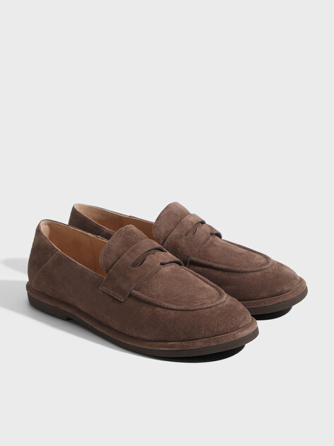 Женские лоферы TENDANCE, Артикул PZ023SBH-5, пыльно-коричневый | 5019735. Ракурс 2