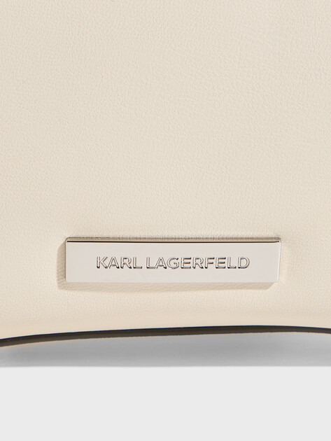 Женская сумка через плечо кросс-боди KARL LAGERFELD ikon smooth outline mini cb, Артикул B2W30269, молочный | 5020245. Ракурс 2 Женская сумка через плечо кросс-боди KARL LAGERFELD ikon smooth outline mini cb, Артикул B2W30269, молочный | 5020245. Ракурс 2