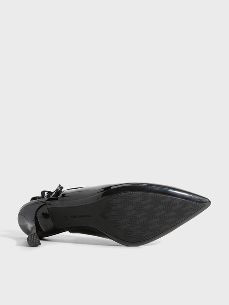 Женские туфли с открытой пяткой (слинг-бэк) KARL LAGERFELD, Артикул KL32706(K), черный | 5023048. Ракурс 6