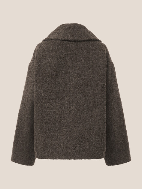 Женское полупальто MAISON DAVID, Артикул MATILDA_14306, серо-коричневый | 5025069. Ракурс 8