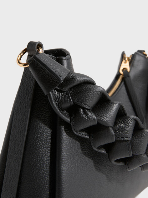Женская сумка  COCCINELLE HANDBAG DOUBLE GRAINY LEATHER, Артикул E1 M50 13 03 01, черный | 5025978. Ракурс 2
