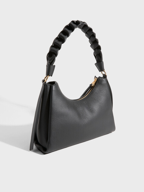 Женская сумка  COCCINELLE HANDBAG DOUBLE GRAINY LEATHER, Артикул E1 M50 13 03 01, черный | 5025978. Ракурс 3