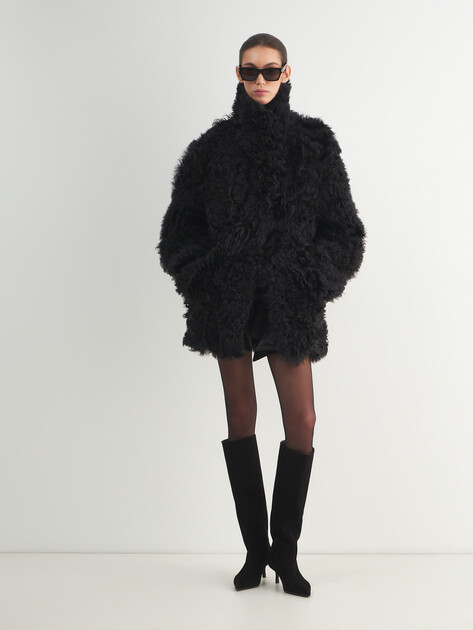 Женская дубленка  LUMIQUE, Артикул LUM W25-010, черный | 5033090. Ракурс 2