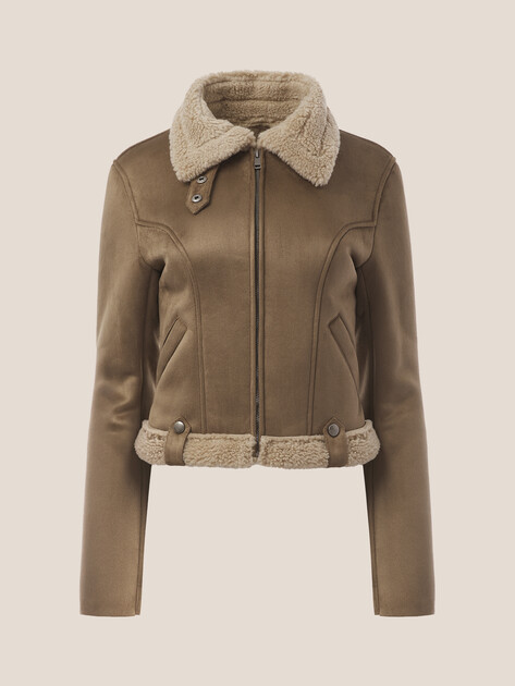 Женская дубленка  LUMIQUE, Артикул LUM W25-009F_WS, серовато-коричневый | 5033215. Ракурс 7