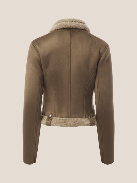 Женская дубленка  LUMIQUE, Артикул LUM W25-009F_WS, серовато-коричневый | 5033215. Ракурс 8