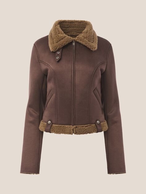 Женская дубленка  LUMIQUE, Артикул LUM W25-009F_WS, шоколадный | 5033221. Ракурс 7