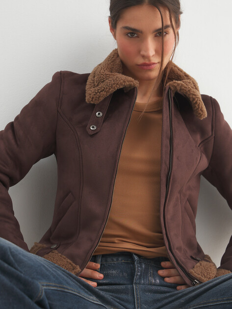 Женская дубленка  LUMIQUE, Артикул LUM W25-009F_WS, шоколадный | 5033221. Ракурс 5