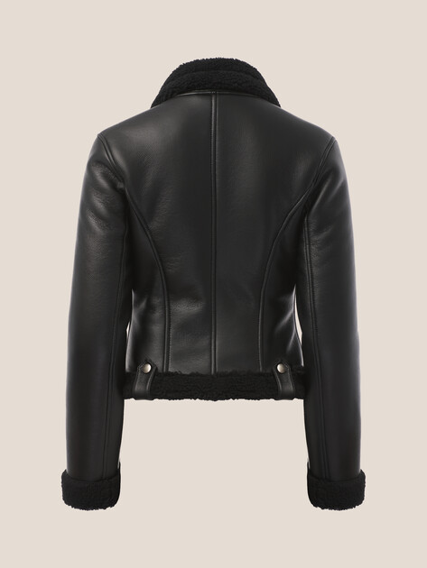 Женская дубленка  LUMIQUE, Артикул LUM W25-009F_WL, черный | 5033228. Ракурс 8