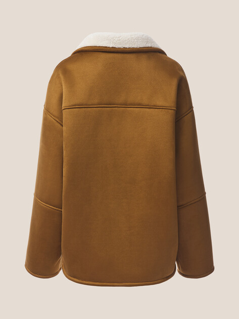 Женская дубленка  MAISON DAVID, Артикул GIGI_SDF_WS, светло-коричневый | 5033912. Ракурс 8