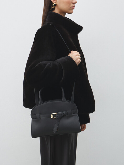 Женский тоут COCCINELLE HANDBAG SMOOTH LEATHER, Артикул E1 TLA 18 02 01, черный | 5034104. Ракурс 5