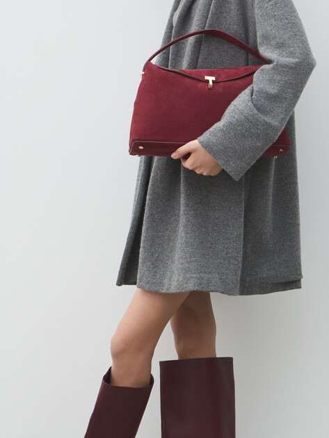 Женская сумка  MAISON DAVID, Артикул BARBARA, бордовый | 5034500. Ракурс 5