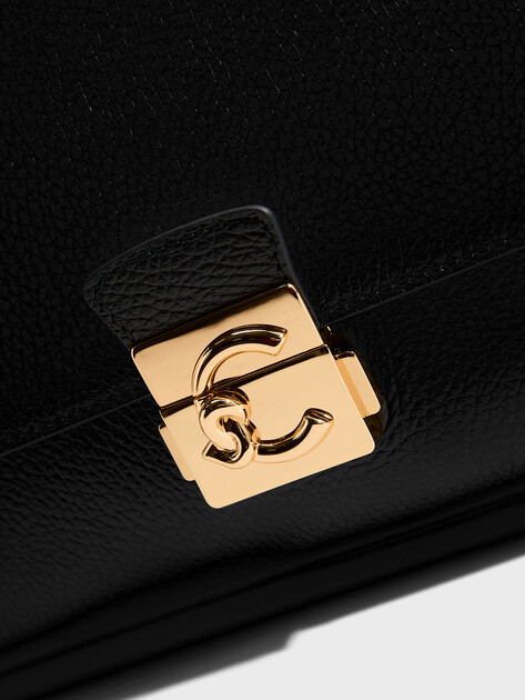 Женская сумка  COCCINELLE HANDBAG GRAINED LEATHER, Артикул E1 U4K 12 01 01, черный | 5034561. Ракурс 2