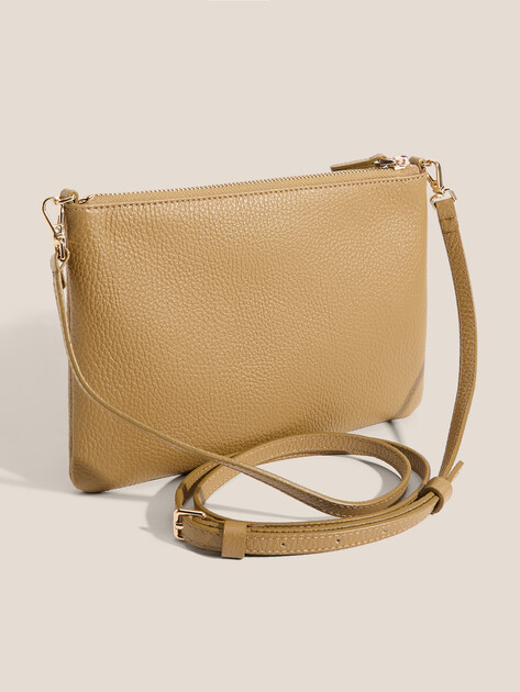 Кросс-боди COCCINELLE MINI BAG GRAINED LEATHER, Артикул E5 MMA 55 F5 01, желто-зеленый | 5035077. Ракурс 3