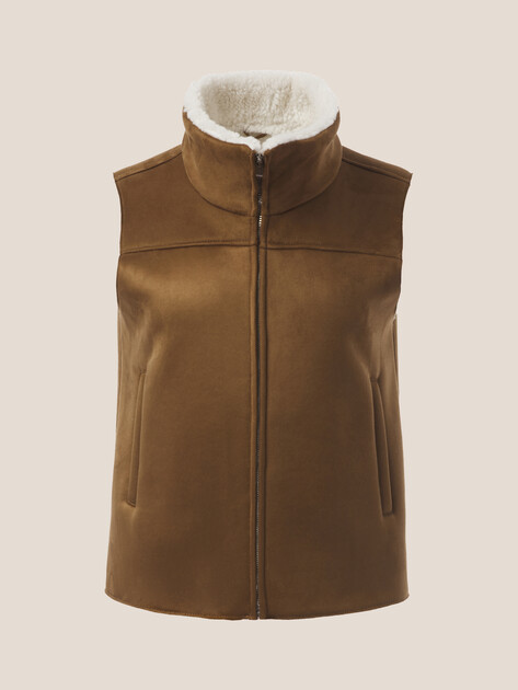 Женский жилет MAISON DAVID, Артикул LUNETTE_SDF_WS, светло-коричневый | 5037449. Ракурс 7