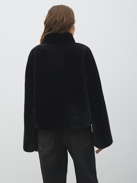Женская шуба  MAISON DAVID, Артикул CATARINA_STR, черный | 5044757. Ракурс 4