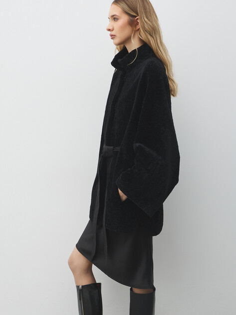 Женская шуба  MAISON DAVID, Артикул ARIN_ASTR, черный | 5046279. Ракурс 5