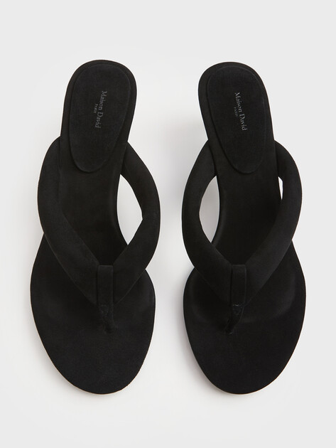Женские мюли-вьетнамки MAISON DAVID, Артикул RL918-1, черный | 5047030. Ракурс 4