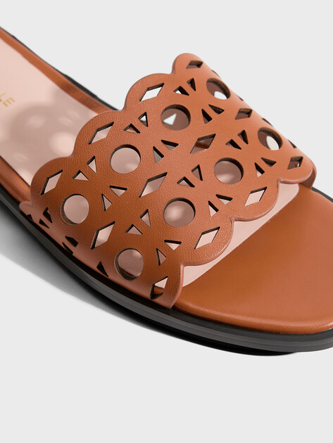 Женские шлепанцы COCCINELLE SLIDE SMOOTH LEATHER, Артикул E4 U94 17 02 01, оранжево-коричневый | 5048622. Ракурс 3 Женские шлепанцы COCCINELLE SLIDE SMOOTH LEATHER, Артикул E4 U94 17 02 01, оранжево-коричневый | 5048622. Ракурс 3