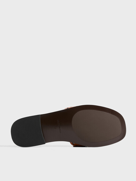 Женские шлепанцы COCCINELLE SLIDE SMOOTH LEATHER, Артикул E4 U94 17 02 01, оранжево-коричневый | 5048622. Ракурс 5 Женские шлепанцы COCCINELLE SLIDE SMOOTH LEATHER, Артикул E4 U94 17 02 01, оранжево-коричневый | 5048622. Ракурс 5