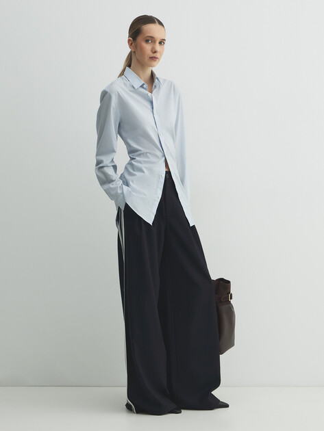 Женские брюки палаццо MARC O'POLO, Артикул 5000007589, темно-синий | 5048806. Ракурс 2