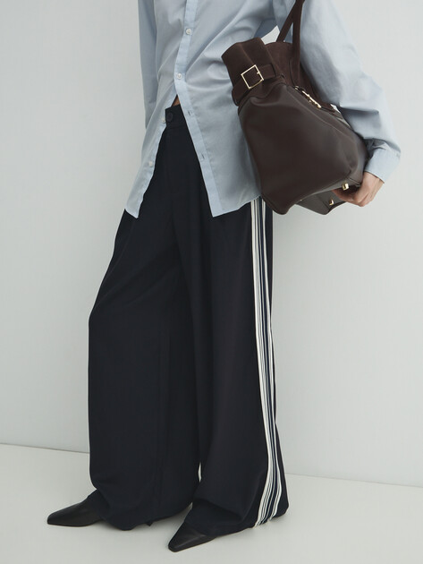 Женские брюки палаццо MARC O'POLO, Артикул 5000007589, темно-синий | 5048806. Ракурс 5