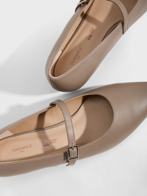 Женские туфли мэри-джейн TENDANCE, Артикул YS-58256A-1, бежевато-серый | 5050072. Ракурс 3